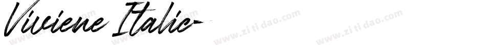 Viviene Italic字体转换